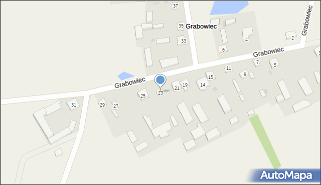 Grabowiec, Grabowiec, 23, mapa Grabowiec