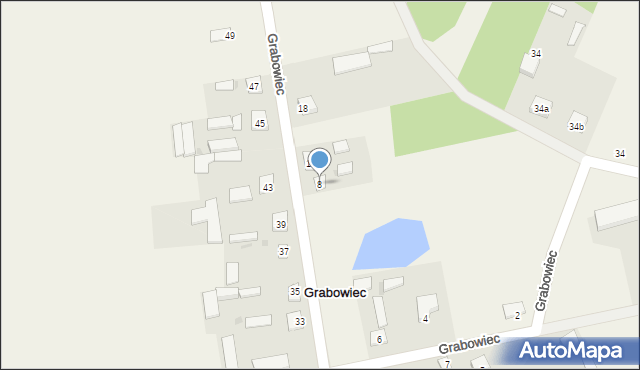 Grabowiec, Grabowiec, 8, mapa Grabowiec