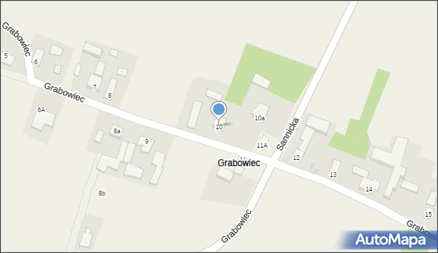 Grabowiec, Grabowiec, 10, mapa Grabowiec