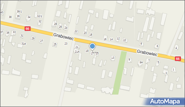 Grabowiec, Grabowiec, 17, mapa Grabowiec