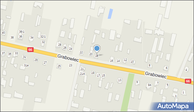 Grabowiec, Grabowiec, 18, mapa Grabowiec