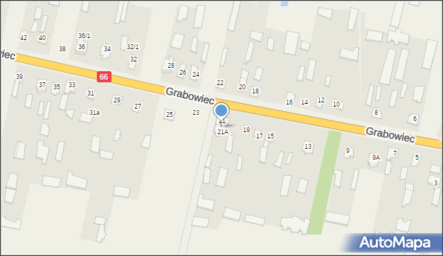 Grabowiec, Grabowiec, 21/1, mapa Grabowiec