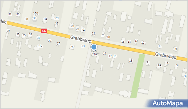 Grabowiec, Grabowiec, 21A, mapa Grabowiec