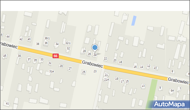 Grabowiec, Grabowiec, 24, mapa Grabowiec