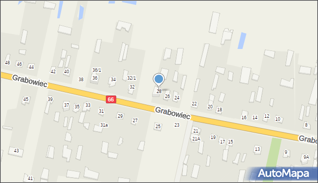 Grabowiec, Grabowiec, 28, mapa Grabowiec