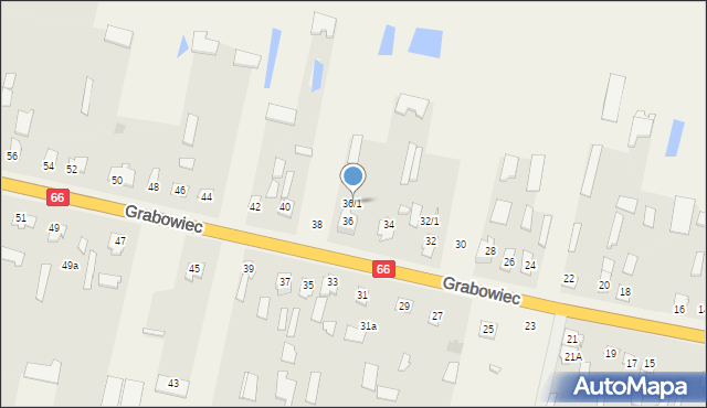 Grabowiec, Grabowiec, 36/1, mapa Grabowiec