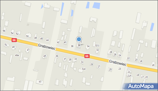 Grabowiec, Grabowiec, 36, mapa Grabowiec