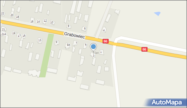 Grabowiec, Grabowiec, 3A, mapa Grabowiec