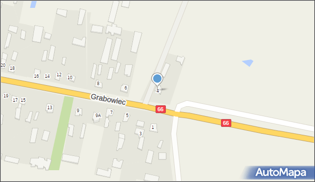 Grabowiec, Grabowiec, 4, mapa Grabowiec