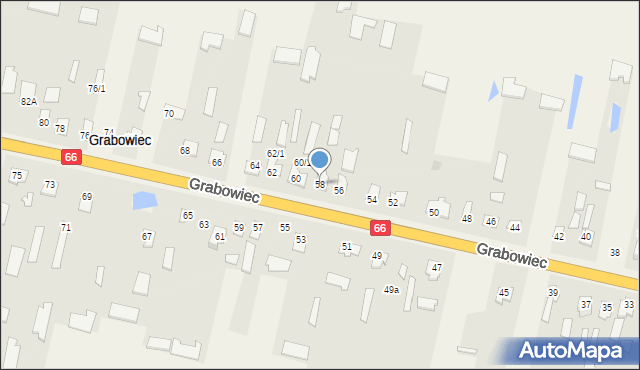 Grabowiec, Grabowiec, 58, mapa Grabowiec