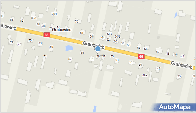 Grabowiec, Grabowiec, 59, mapa Grabowiec