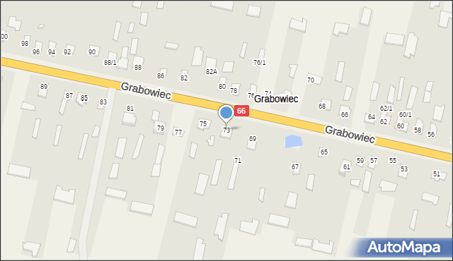 Grabowiec, Grabowiec, 73, mapa Grabowiec