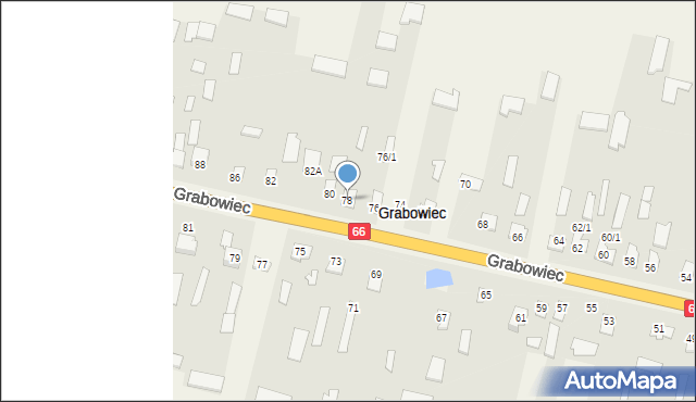 Grabowiec, Grabowiec, 78, mapa Grabowiec