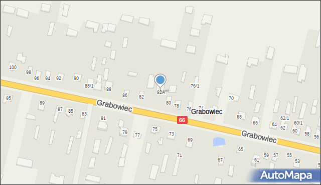 Grabowiec, Grabowiec, 82A, mapa Grabowiec