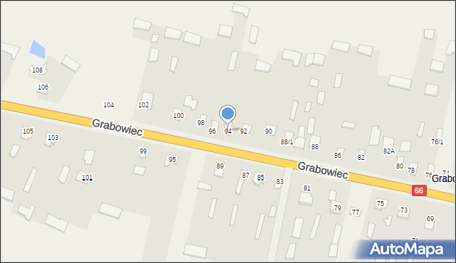 Grabowiec, Grabowiec, 94, mapa Grabowiec