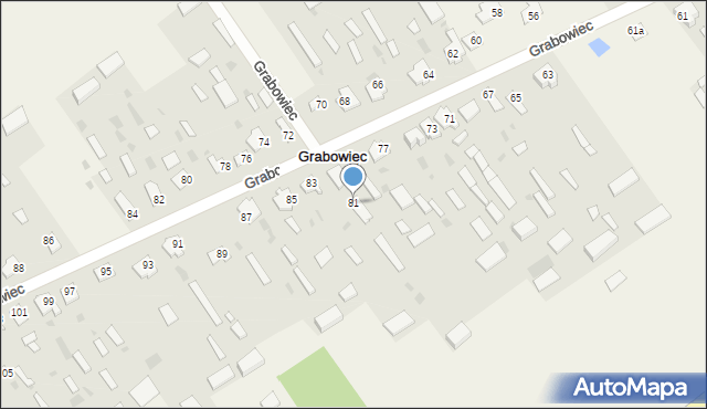 Grabowiec, Grabowiec, 81, mapa Grabowiec