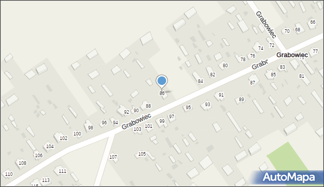 Grabowiec, Grabowiec, 86, mapa Grabowiec