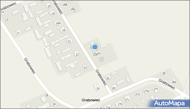 Grabowiec, Grabowiec, 22a, mapa Grabowiec