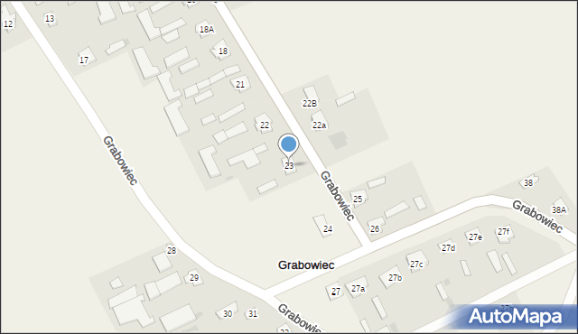 Grabowiec, Grabowiec, 23, mapa Grabowiec