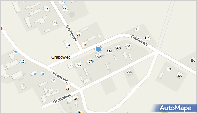 Grabowiec, Grabowiec, 27c, mapa Grabowiec