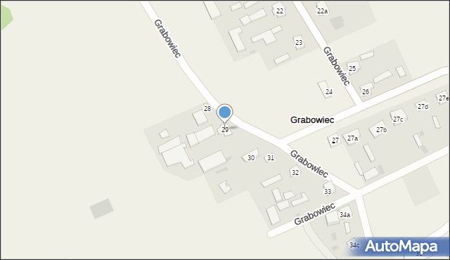 Grabowiec, Grabowiec, 29, mapa Grabowiec