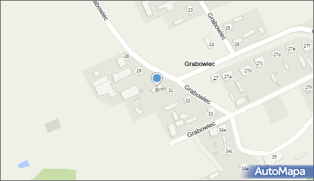 Grabowiec, Grabowiec, 30, mapa Grabowiec