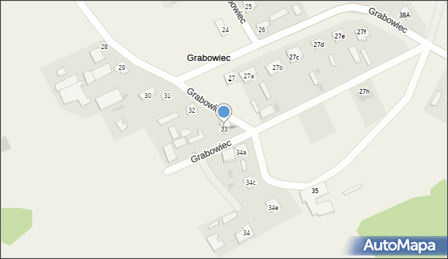 Grabowiec, Grabowiec, 33, mapa Grabowiec