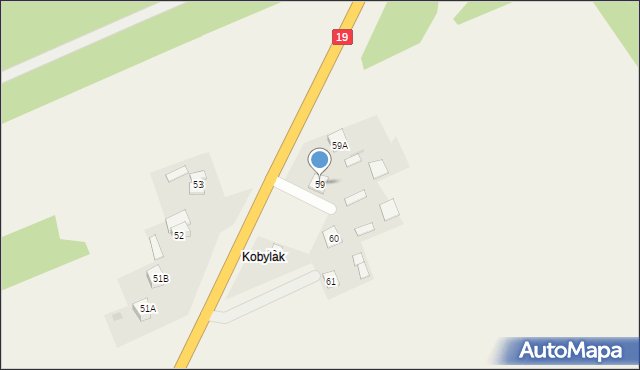 Grabowiec, Grabowiec, 59, mapa Grabowiec