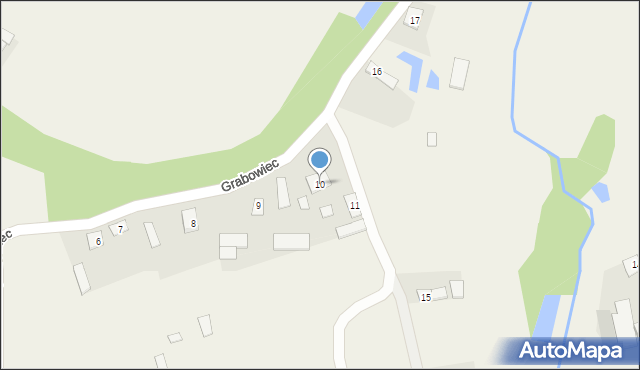 Grabowiec, Grabowiec, 10, mapa Grabowiec