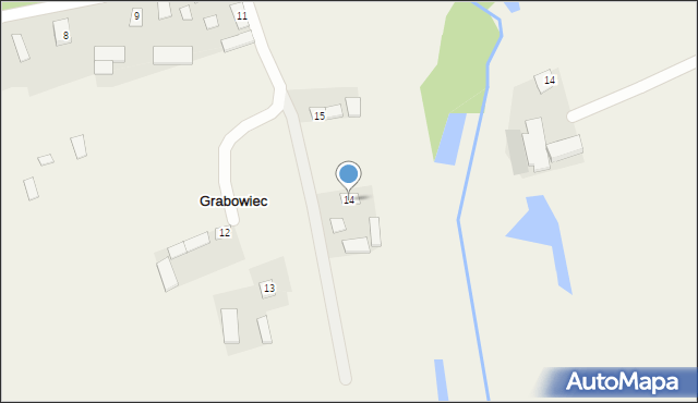 Grabowiec, Grabowiec, 14, mapa Grabowiec