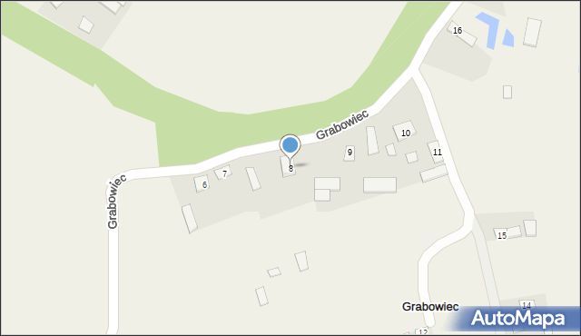 Grabowiec, Grabowiec, 8, mapa Grabowiec