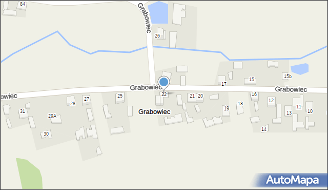 Grabowiec, Grabowiec, 22, mapa Grabowiec