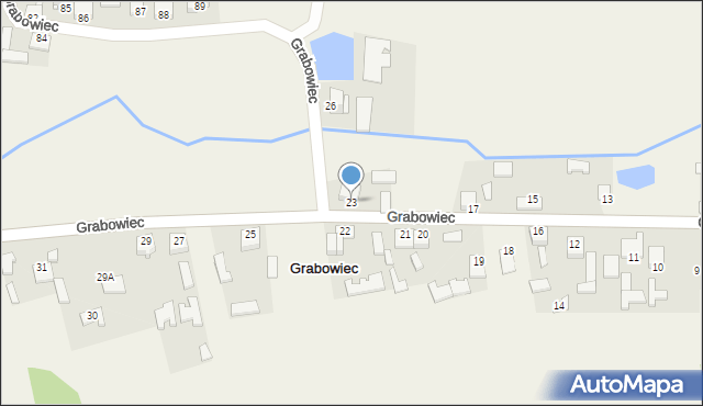 Grabowiec, Grabowiec, 23, mapa Grabowiec