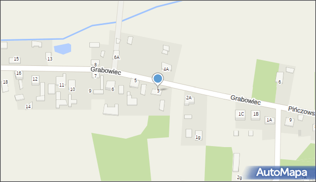 Grabowiec, Grabowiec, 3, mapa Grabowiec