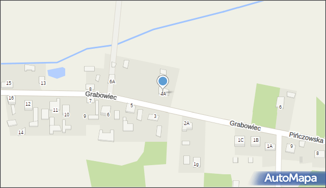 Grabowiec, Grabowiec, 4A, mapa Grabowiec