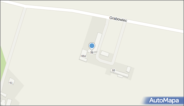 Grabowiec, Grabowiec, 59, mapa Grabowiec