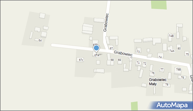 Grabowiec, Grabowiec, 67A, mapa Grabowiec