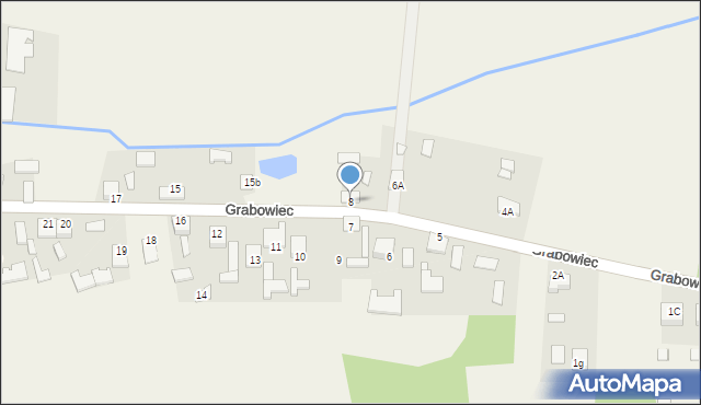 Grabowiec, Grabowiec, 8, mapa Grabowiec