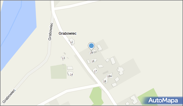 Grabowiec, Grabowiec, 15, mapa Grabowiec