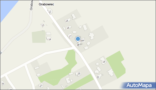 Grabowiec, Grabowiec, 18, mapa Grabowiec