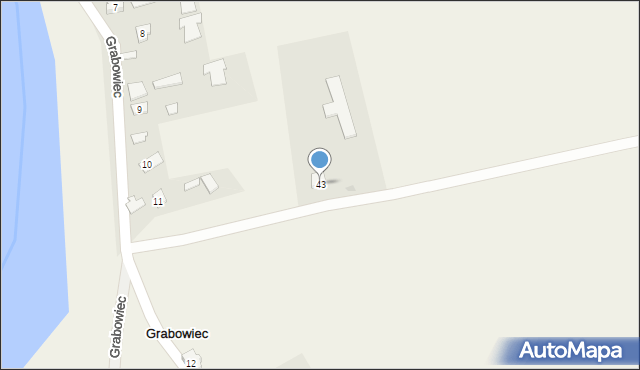 Grabowiec, Grabowiec, 43, mapa Grabowiec