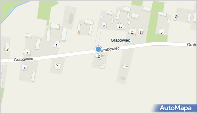 Grabowiec, Grabowiec, 10, mapa Grabowiec