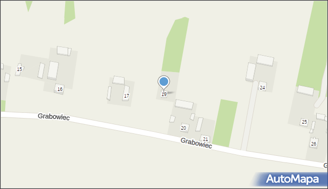 Grabowiec, Grabowiec, 19, mapa Grabowiec