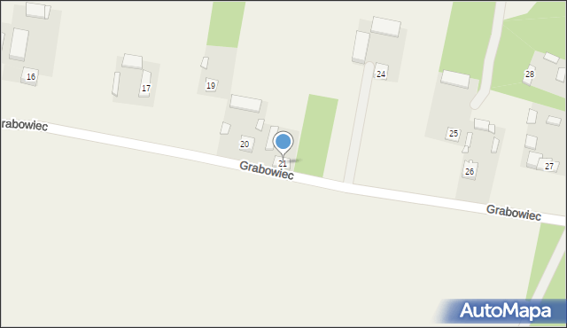 Grabowiec, Grabowiec, 21, mapa Grabowiec