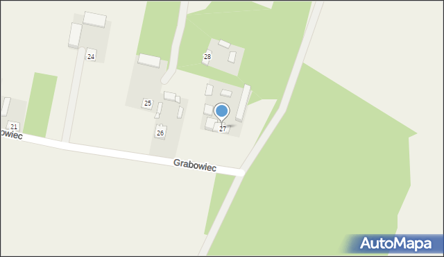 Grabowiec, Grabowiec, 27, mapa Grabowiec