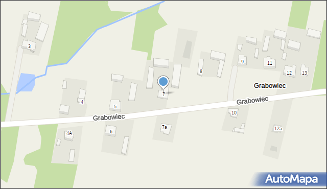 Grabowiec, Grabowiec, 7, mapa Grabowiec