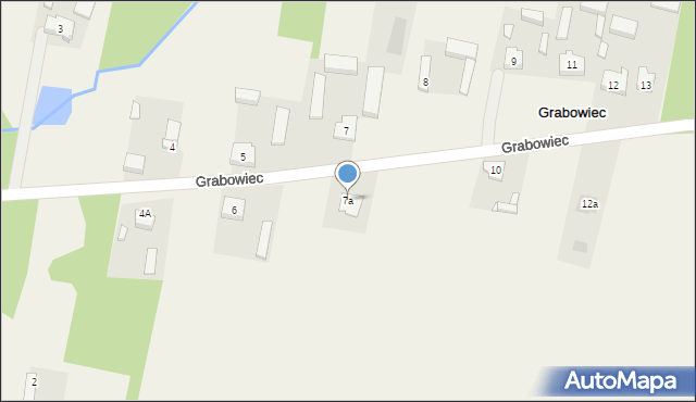 Grabowiec, Grabowiec, 7a, mapa Grabowiec