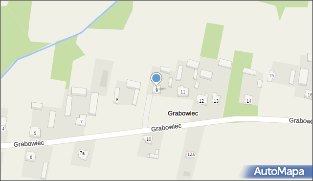 Grabowiec, Grabowiec, 9, mapa Grabowiec