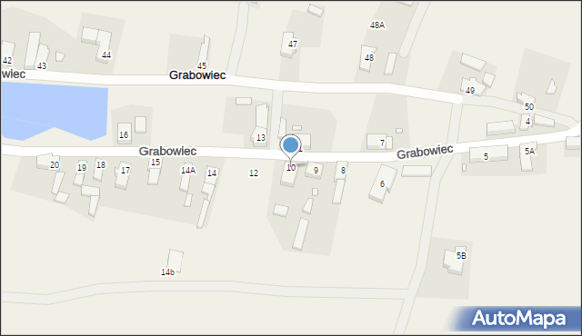 Grabowiec, Grabowiec, 10, mapa Grabowiec