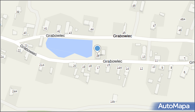 Grabowiec, Grabowiec, 16, mapa Grabowiec